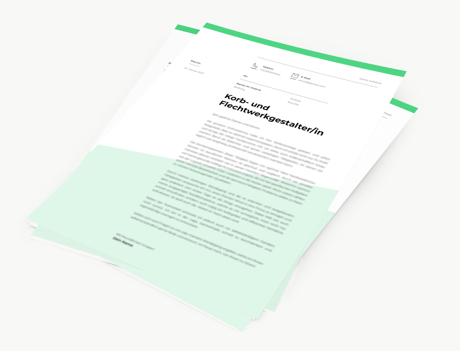 Bewerbung Korb- und Flechtwerkgestalter/in