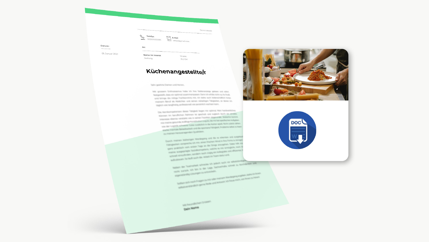 Bewerbung Küchenangestellte/r