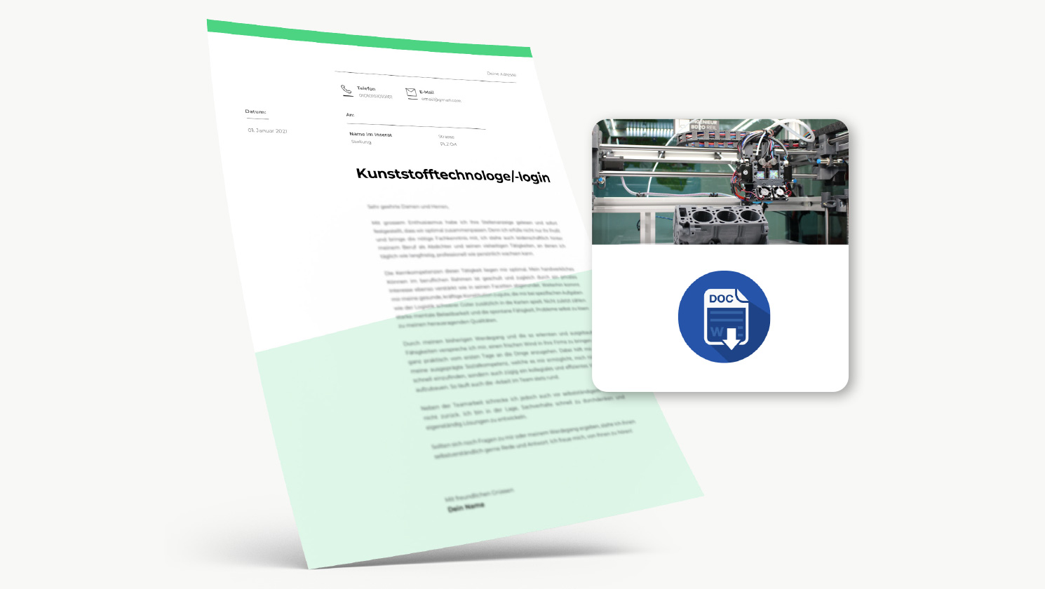 Bewerbung Kunststofftechnologe/-login