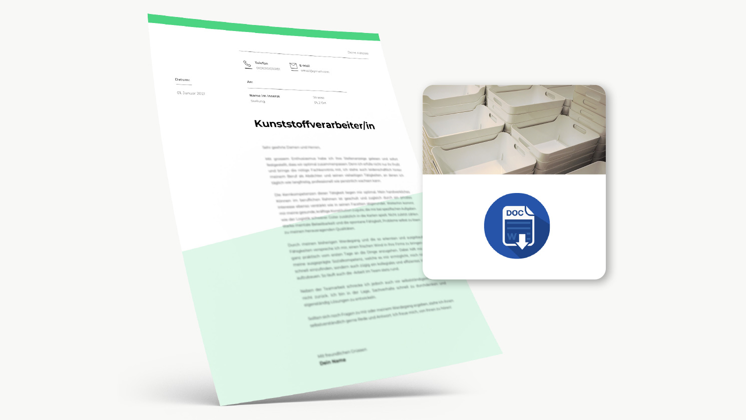Bewerbung Kunststoffverarbeiter/in
