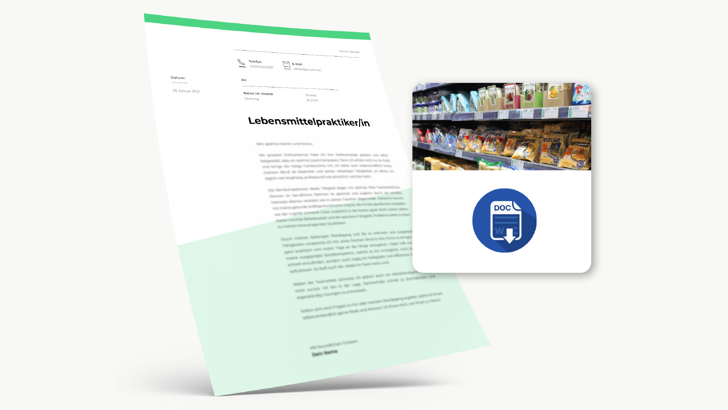 Bewerbung Lebensmittelpraktiker/in