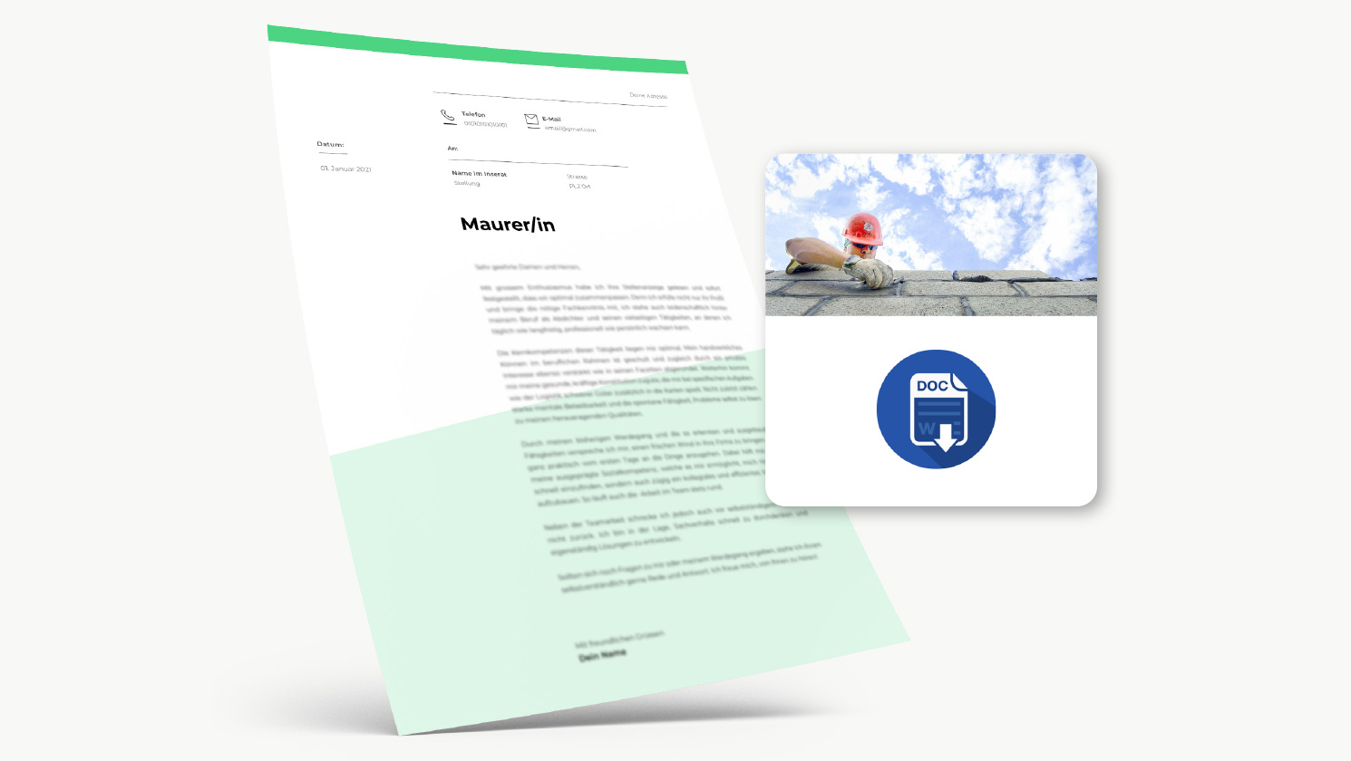 Bewerbung Maurer/in