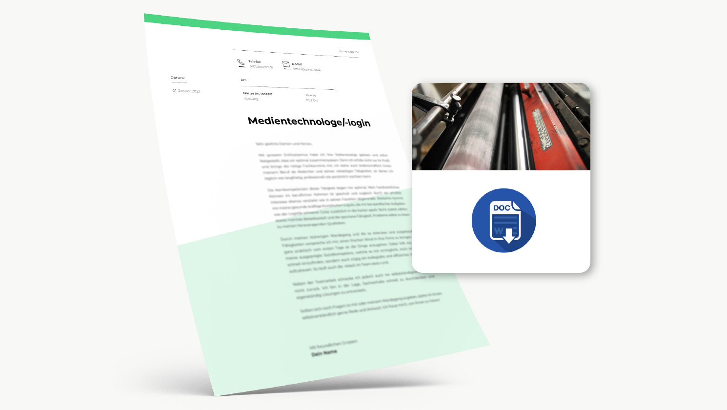 Bewerbung Medientechnologe/-login