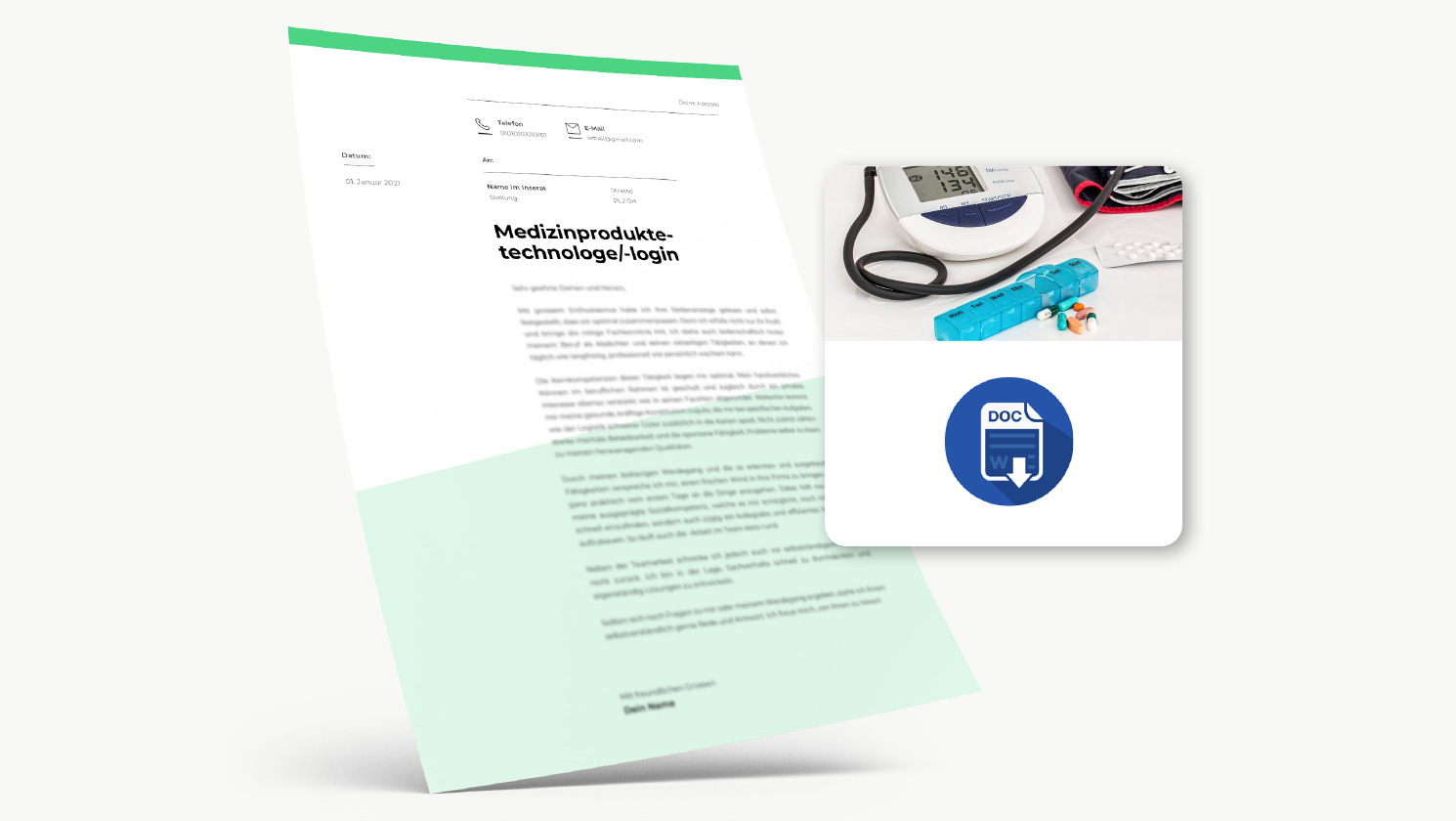 Bewerbung Medizinproduktetechnologe/-login