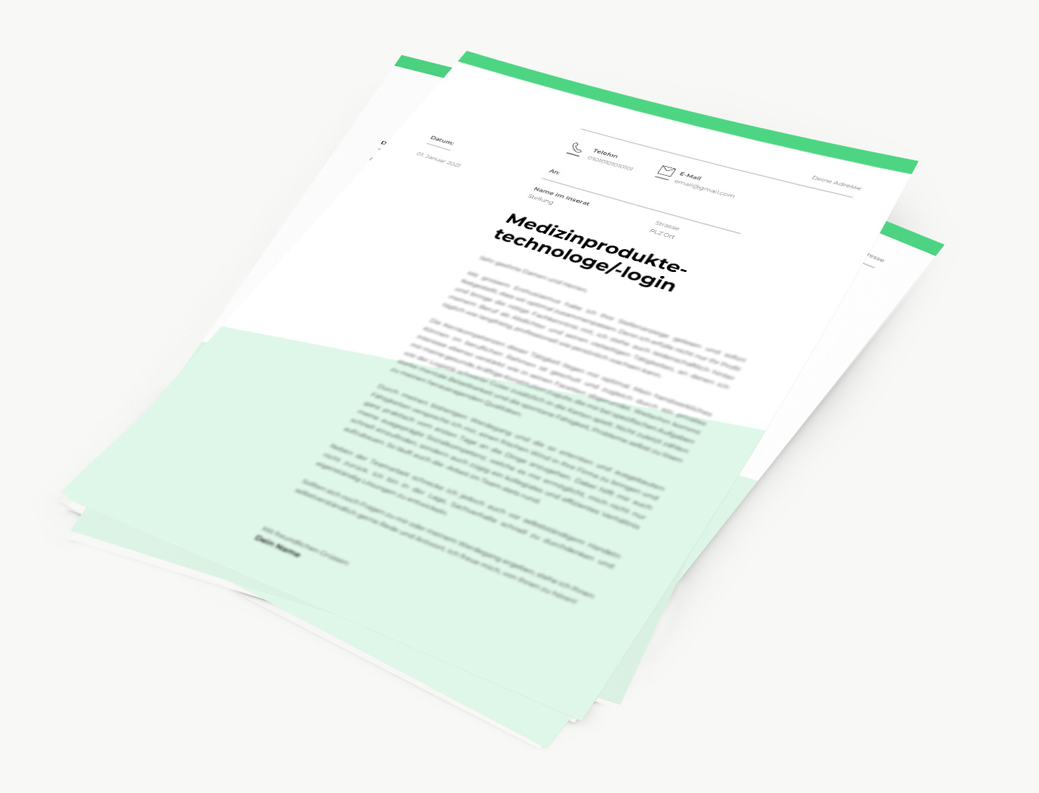 Bewerbung Medizinproduktetechnologe/-login