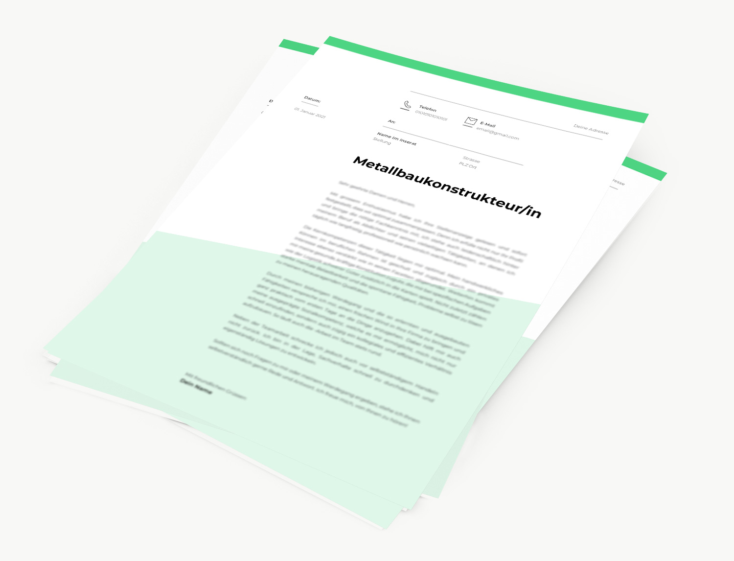 Bewerbung Metallbaukonstrukteur/in