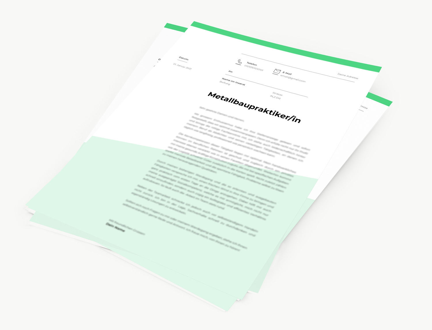 Bewerbung Metallbaupraktiker/in