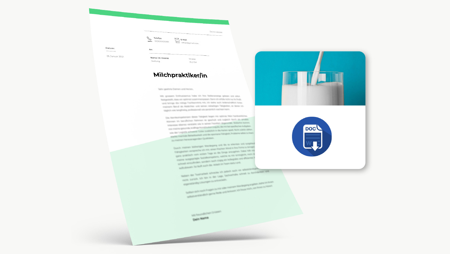 Bewerbung Milchpraktiker/in