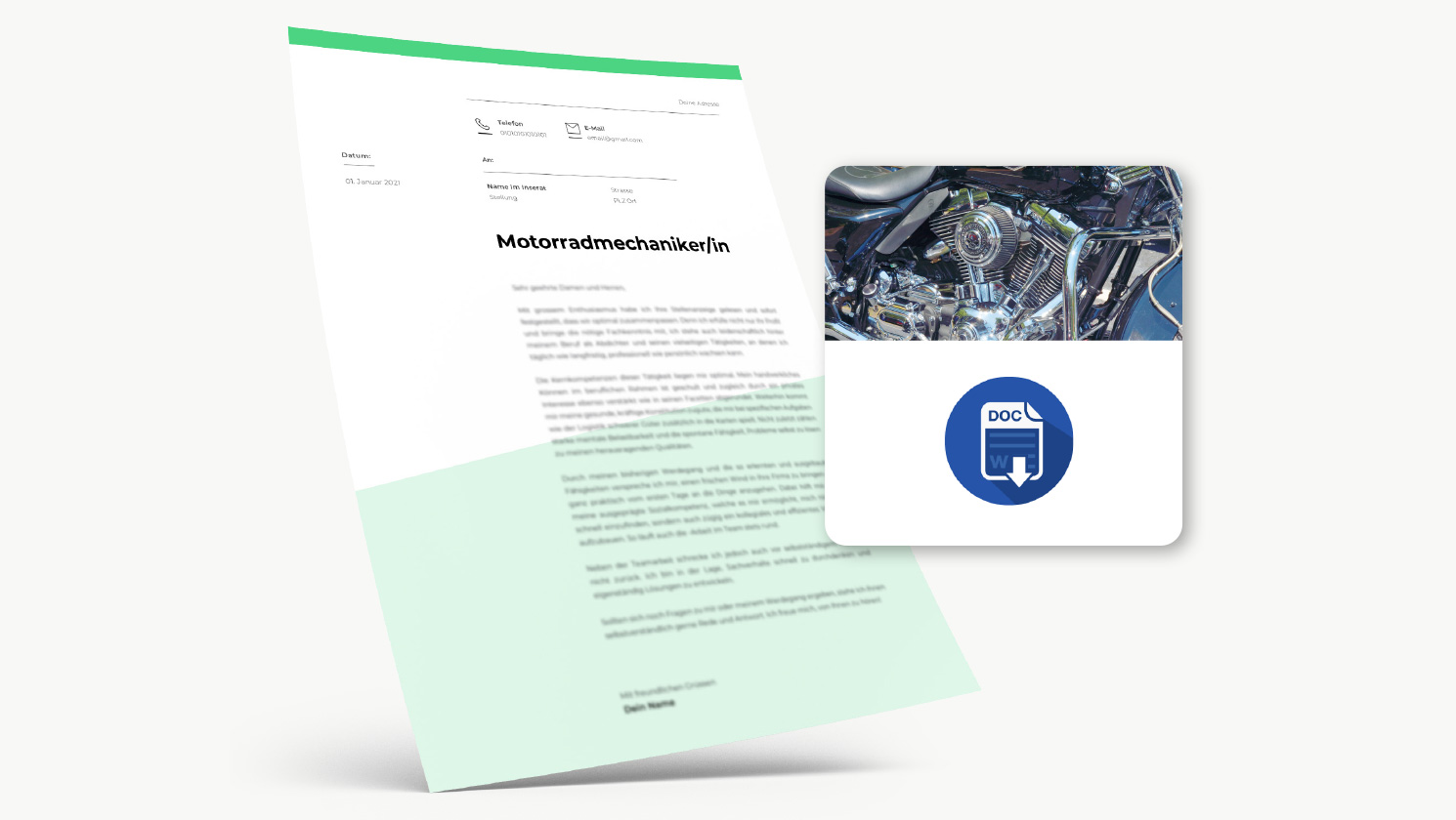 Bewerbung Motorradmechaniker/in