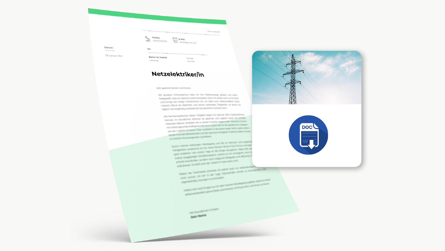 Bewerbung Netzelektriker/in