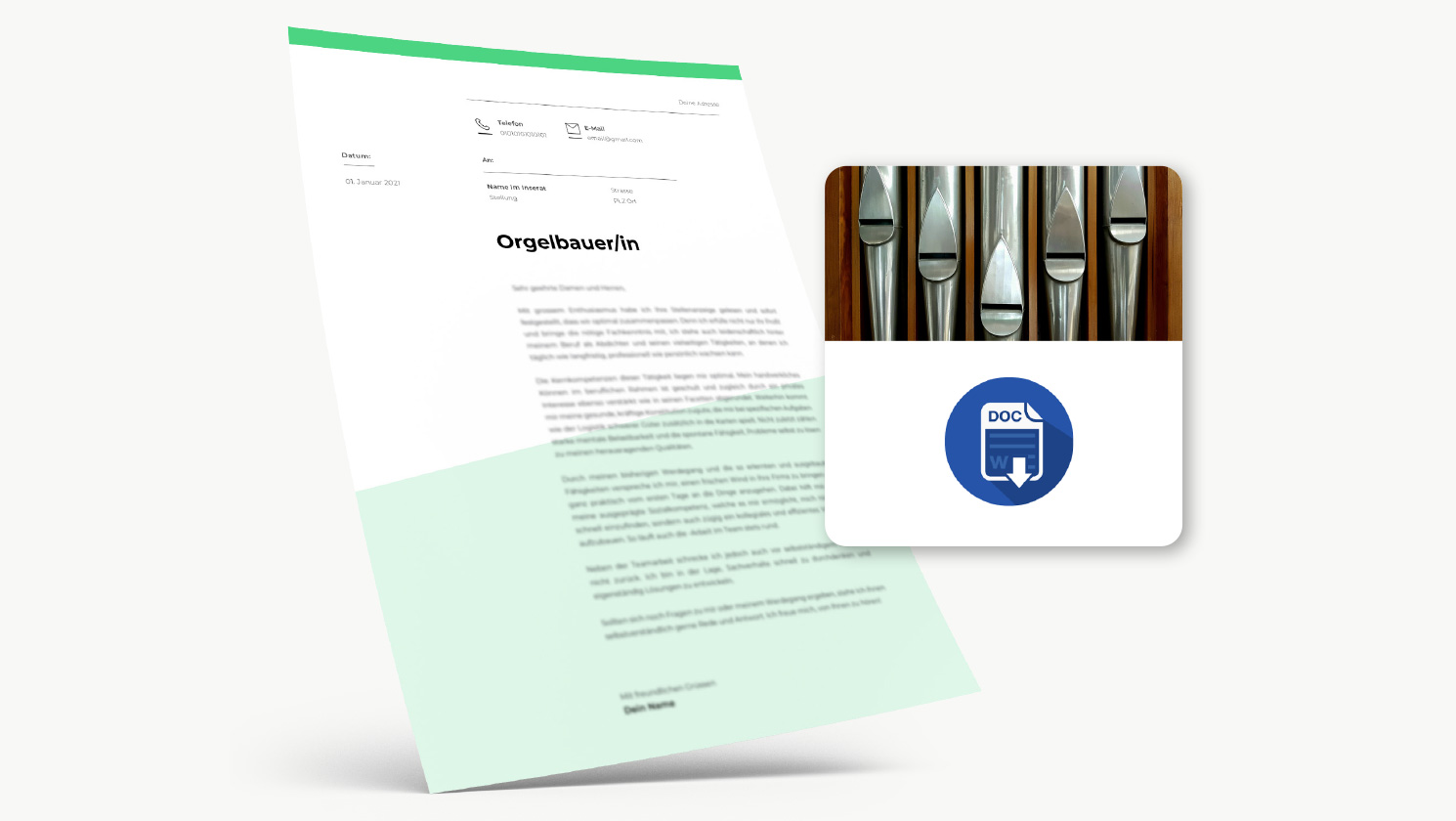 Bewerbung Orgelbauer/in