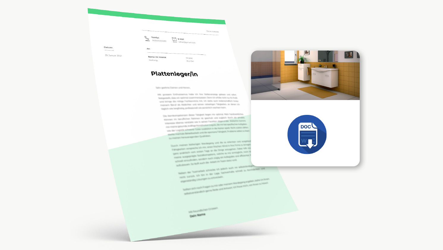 Bewerbung Plattenleger