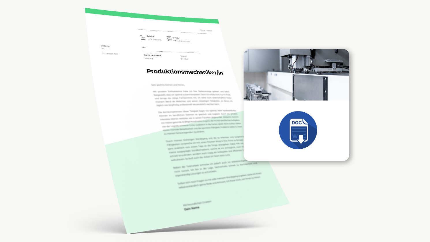 Bewerbung Produktionsmechaniker/in