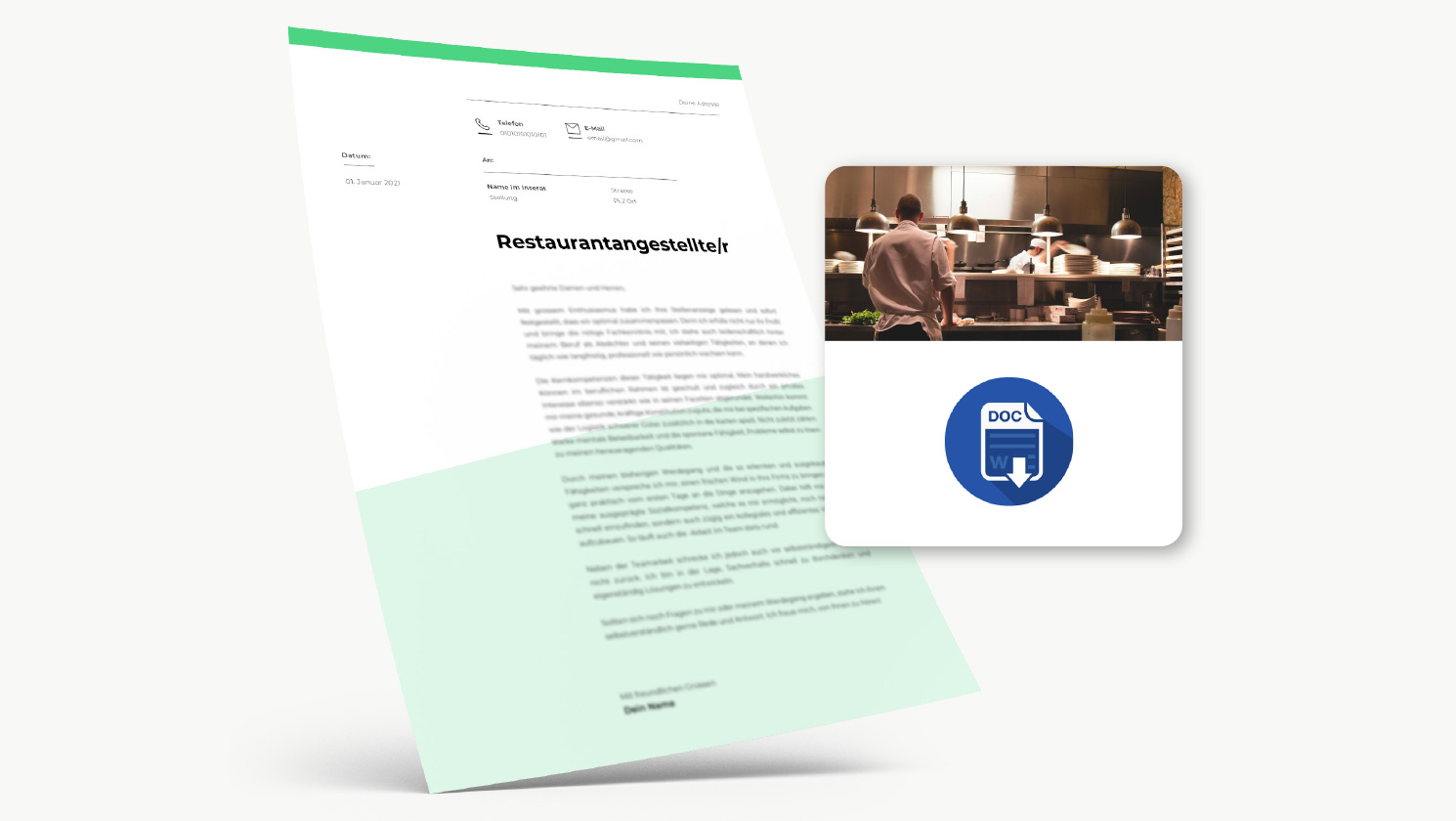 Bewerbung Restaurantangestellte/r