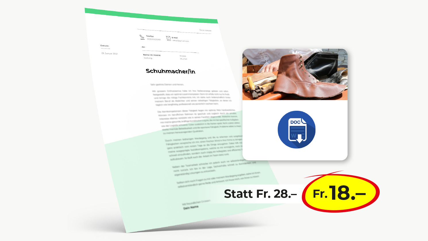 Bewerbung Schuhmacher/in