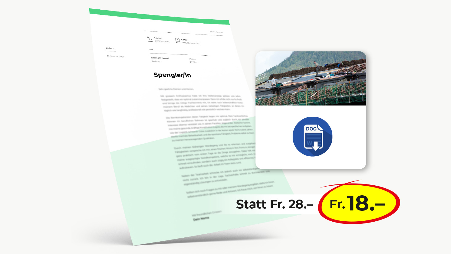 Bewerbung Spengler/in