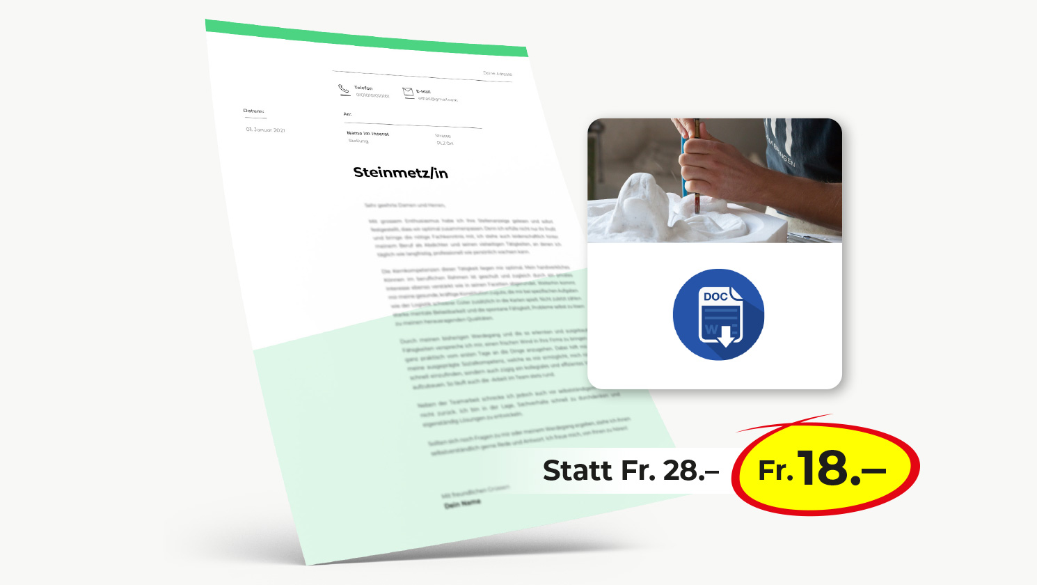 Bewerbung Steinmetz/in