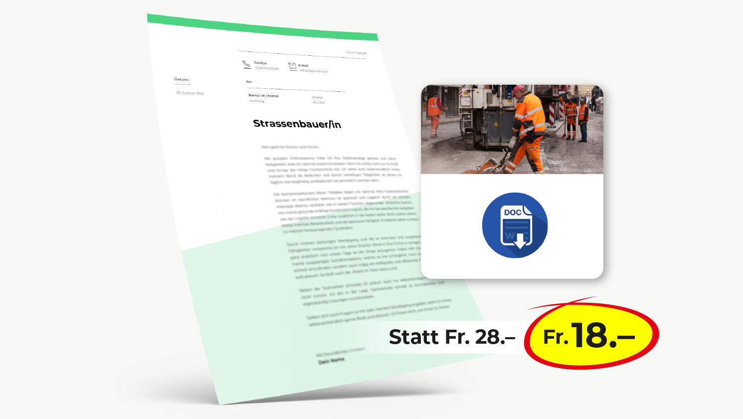 Bewerbung Strassenbauer/in