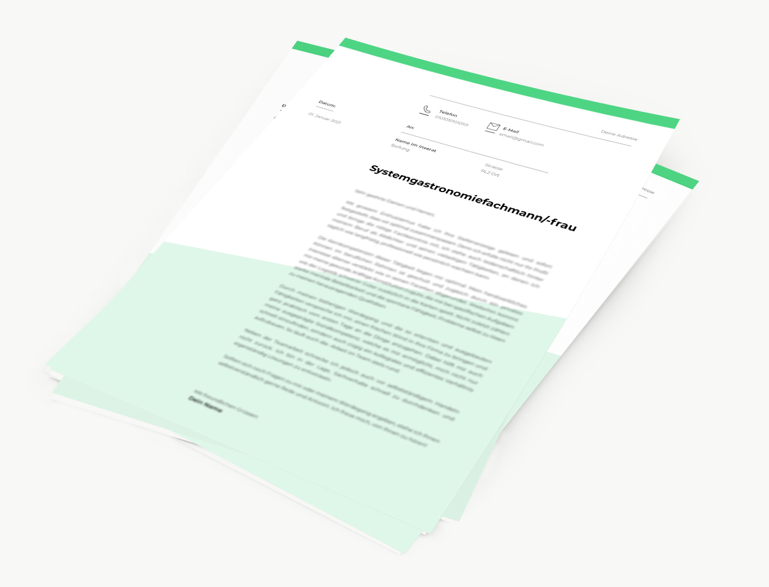 Bewerbung Systemgastronomiefachmann/-frau