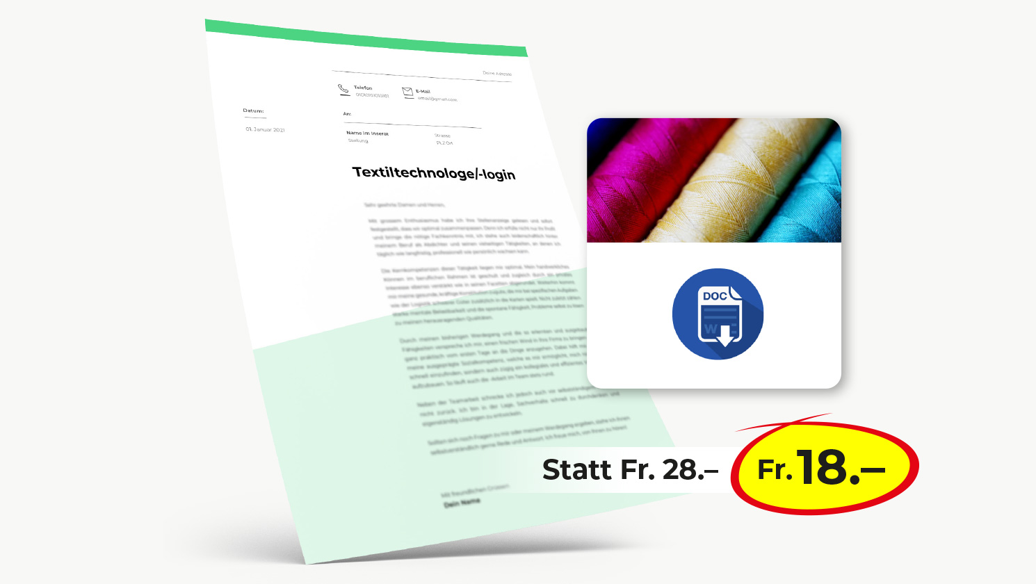 Bewerbung Textiltechnologe/-login