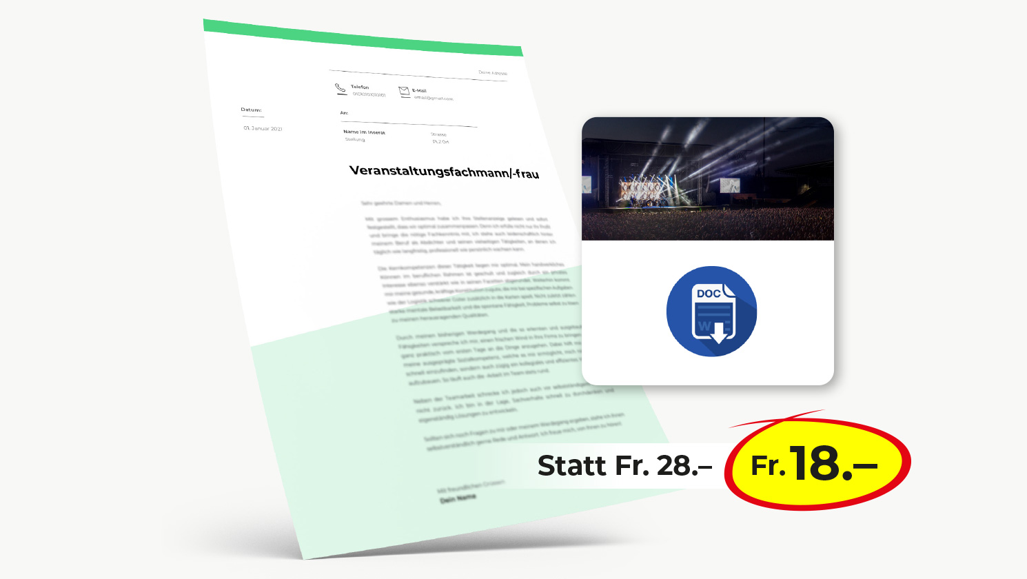 Bewerbung Veranstaltungsfachmann/-frau